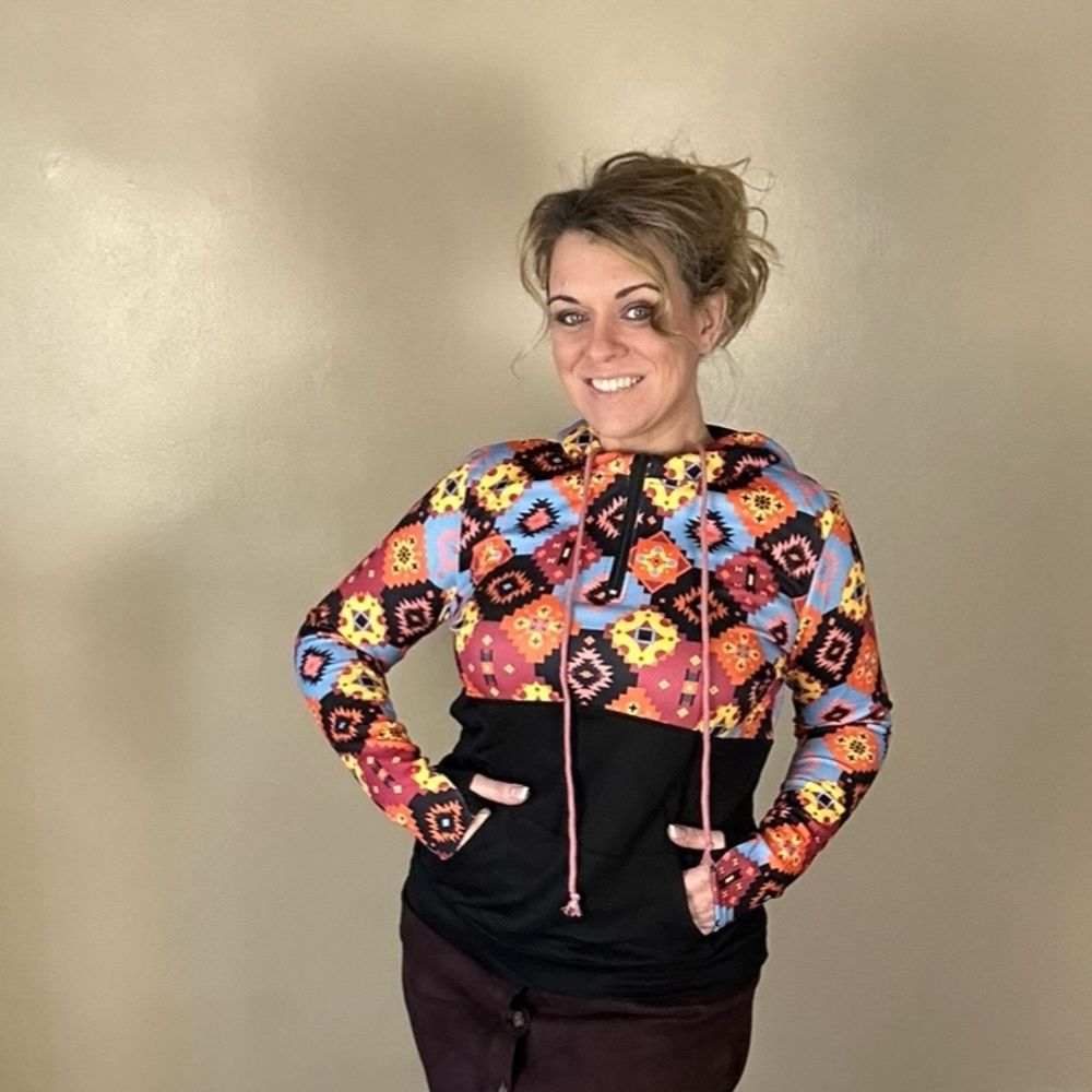 Aztec pattern hoodie